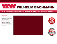 Tablet Screenshot of maschinen-bachmann.de